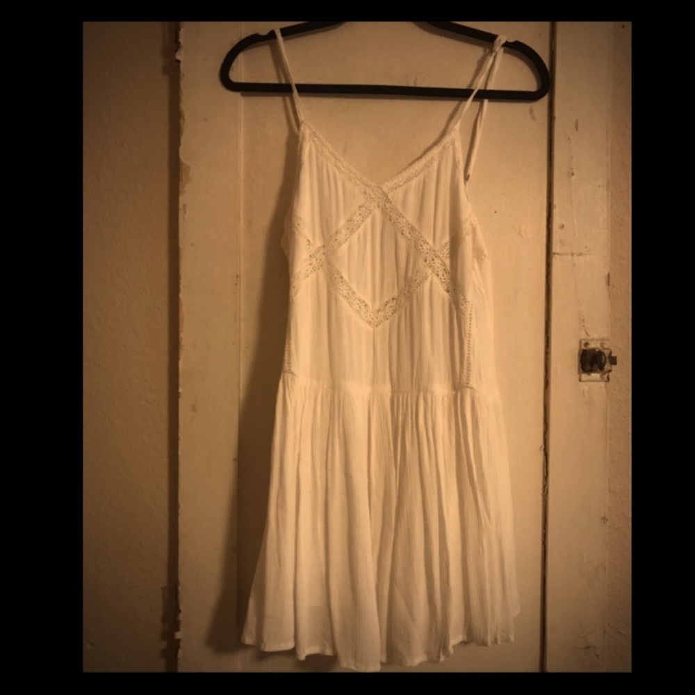 White Crochet Dress